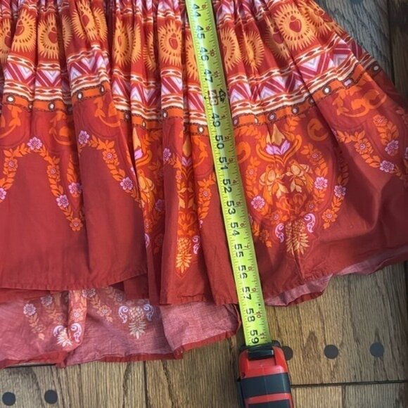 Farm Rio Printed Cutout Tiered-Hem Dress Size Medium - Picture 13 of 16